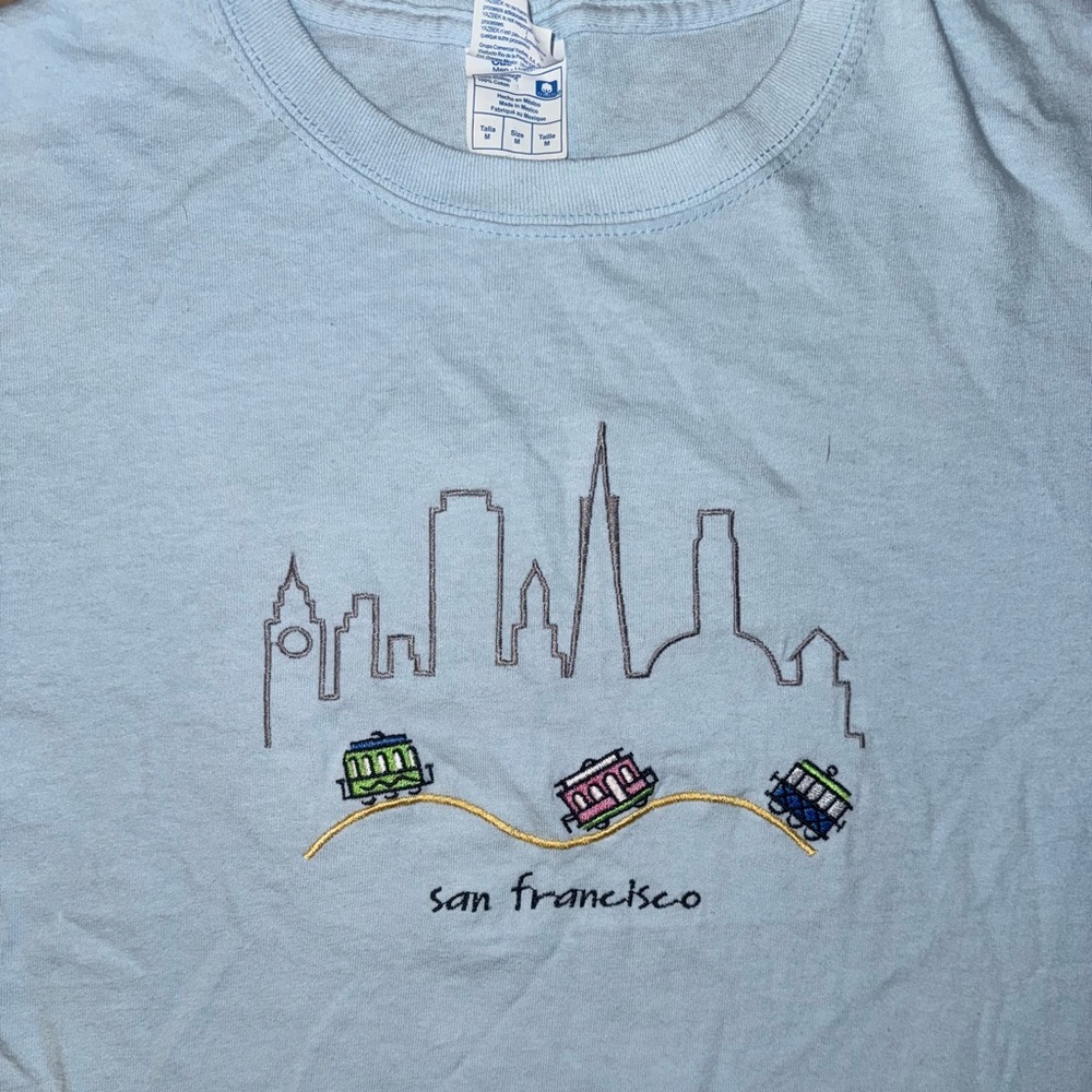 Vintage Embroidered San Francisco Cable Car Tee - Picture 2 of 4